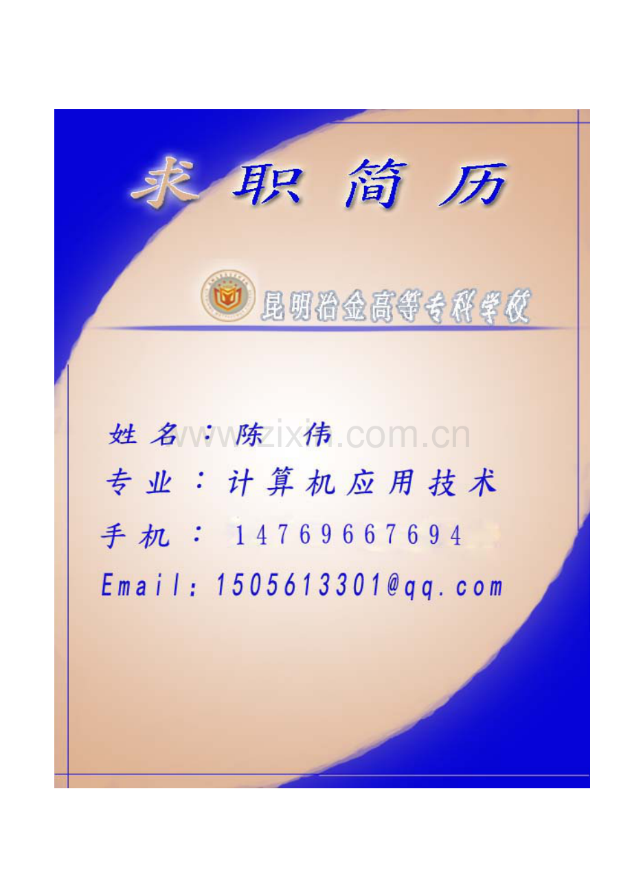 求职简历—通用.doc_第1页