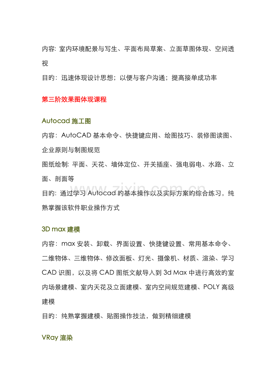 2022年福州电脑培训学校贝纳设计学校室内设计课程体系.doc_第2页