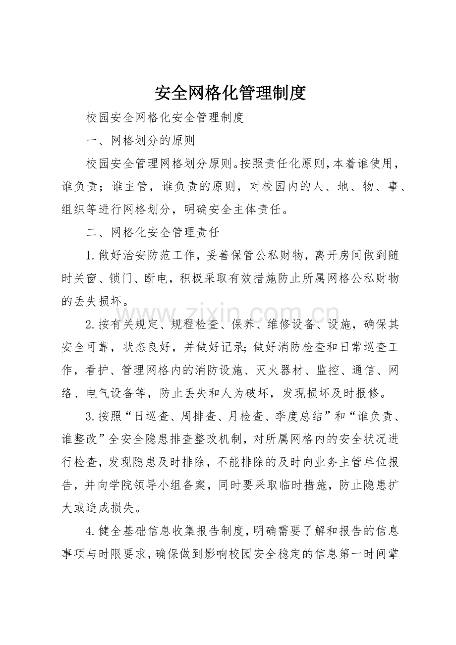安全网格化管理规章制度细则.docx_第1页