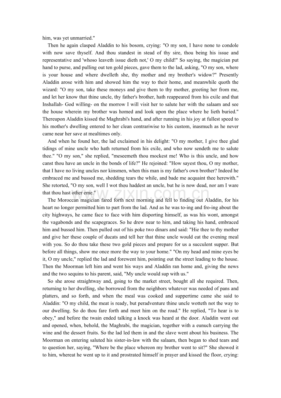 [英文小说]阿拉丁和神灯的故事.doc_第2页