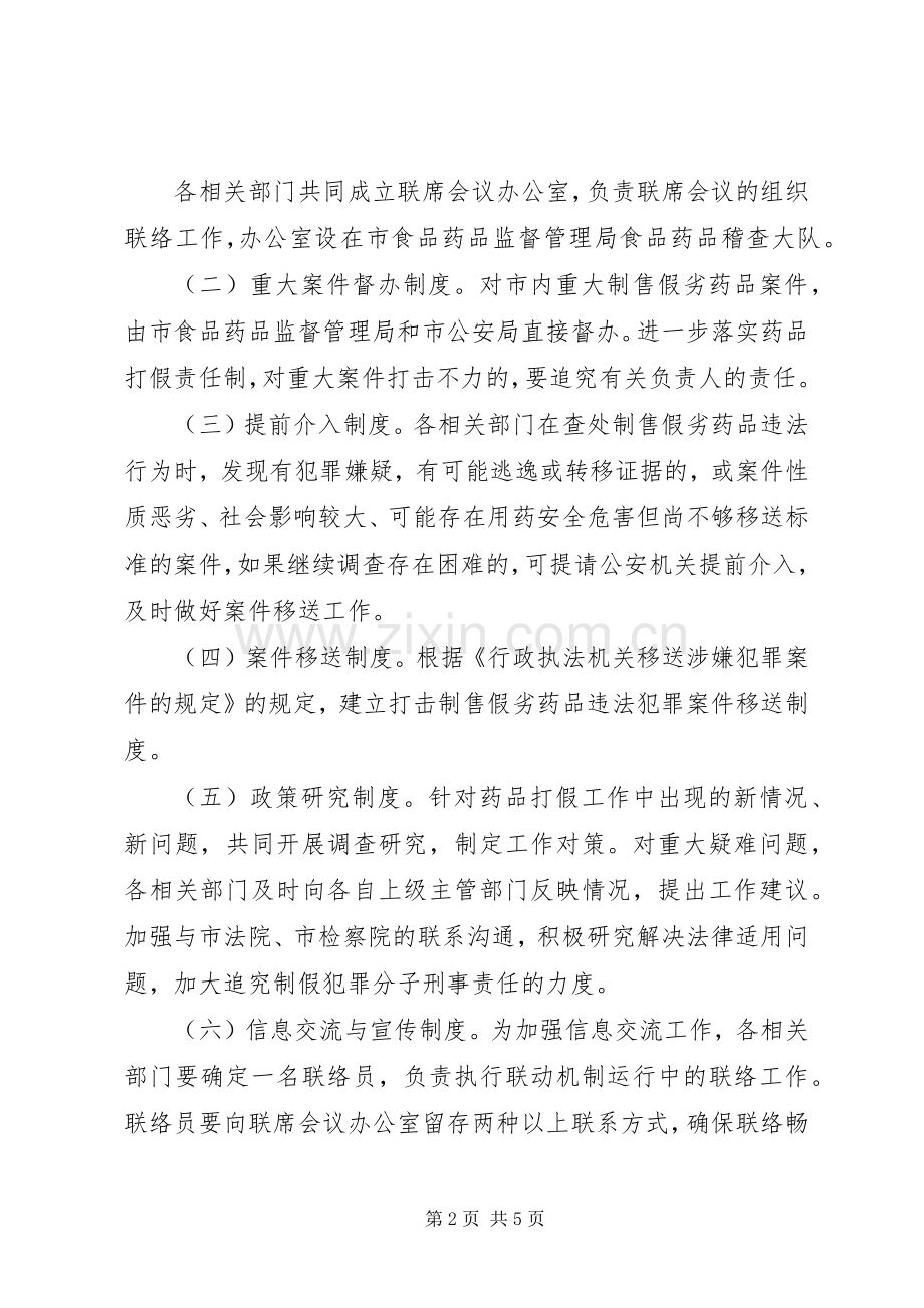 市药监局打击涉药违法犯罪工作规章制度.docx_第2页