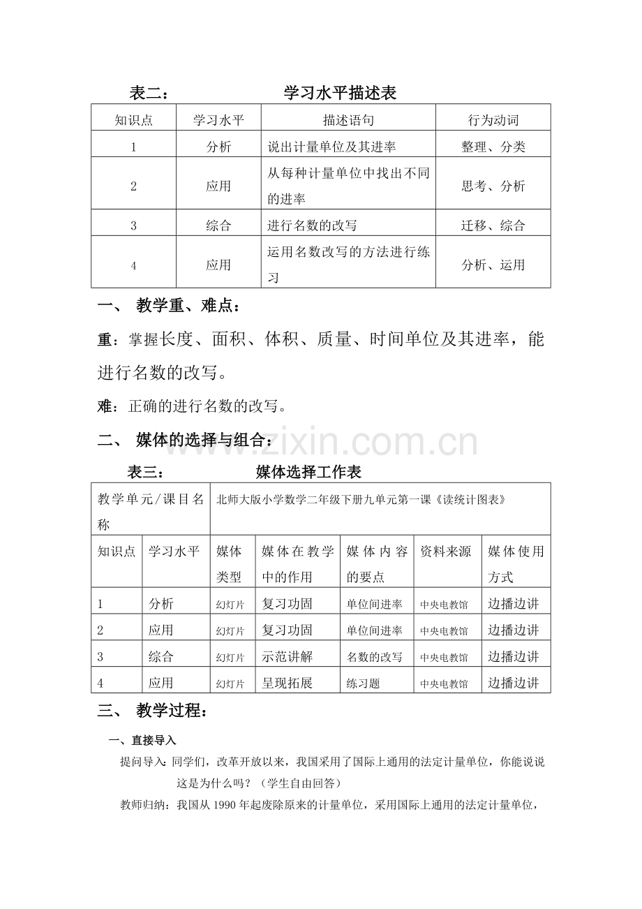 人教版六年级下册第四单元《量的计量》教学设计.doc_第2页