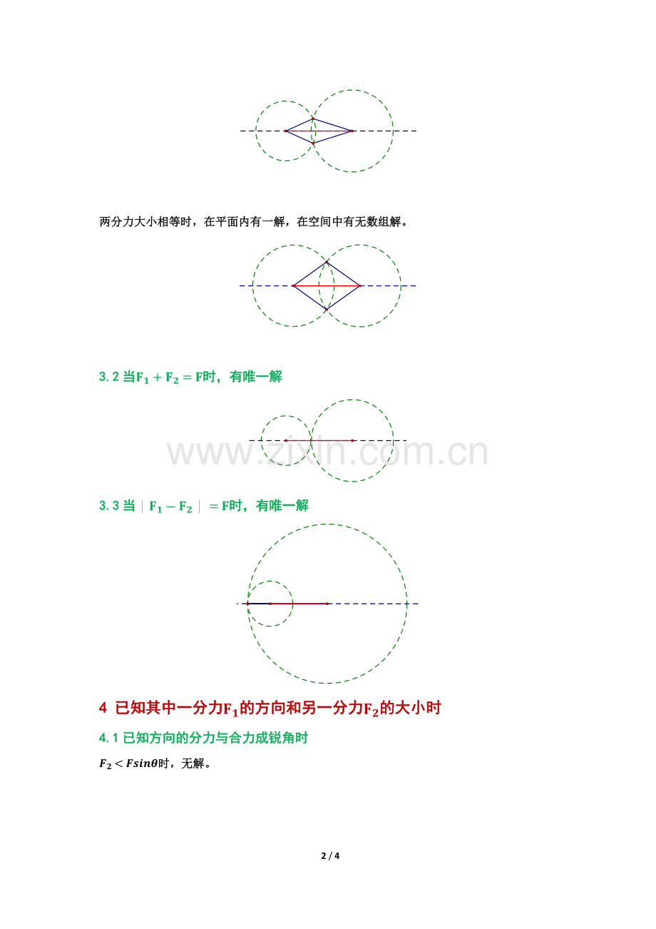 力的分解中解的情况的讨论.docx_第2页