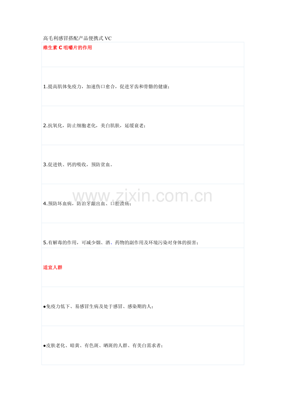 高毛利感冒搭配产品便携式VC.doc_第1页