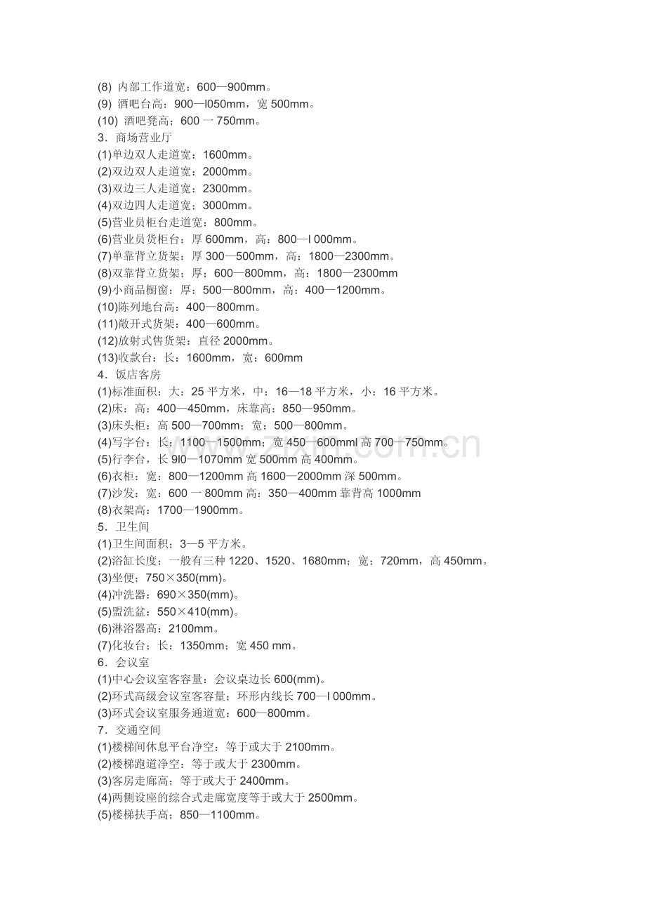 家庭厨房家具的基本尺寸.doc_第2页