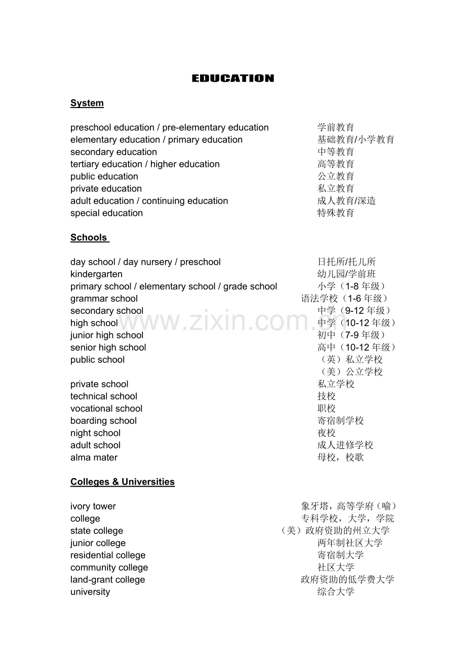 听力分类场景词汇.doc_第1页
