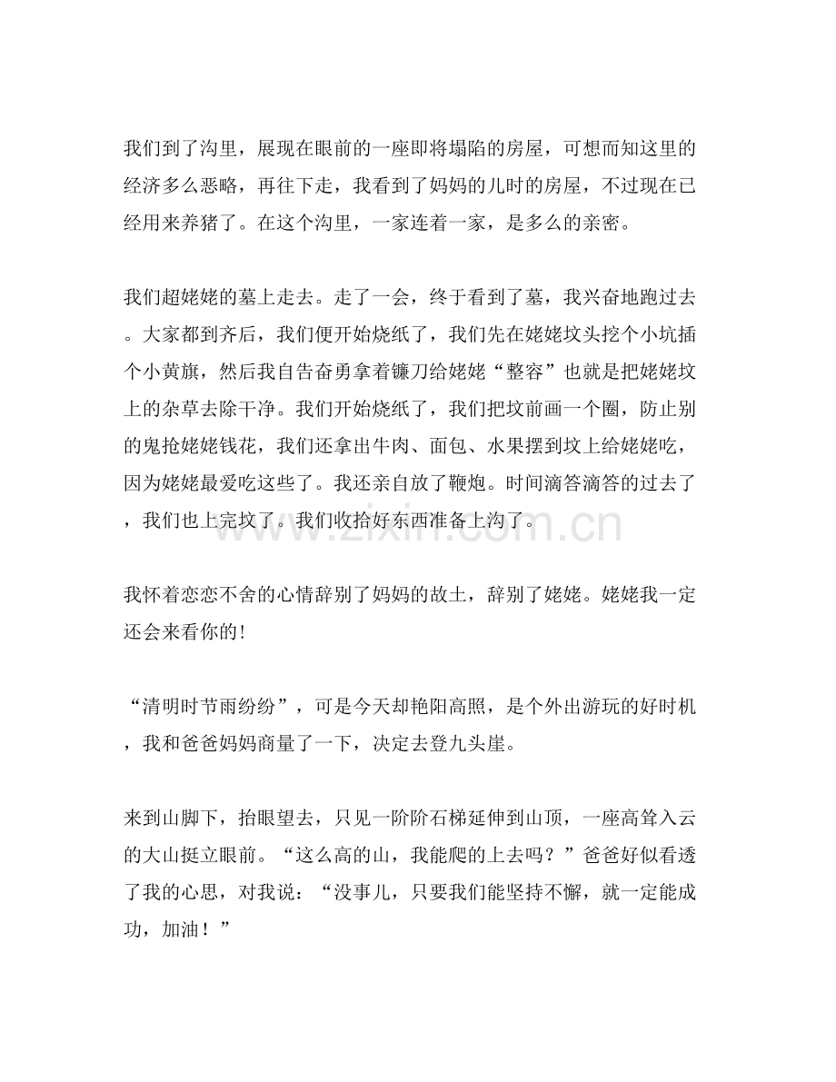 清明节的作文600字-清明节踏青清明节作文.doc_第2页