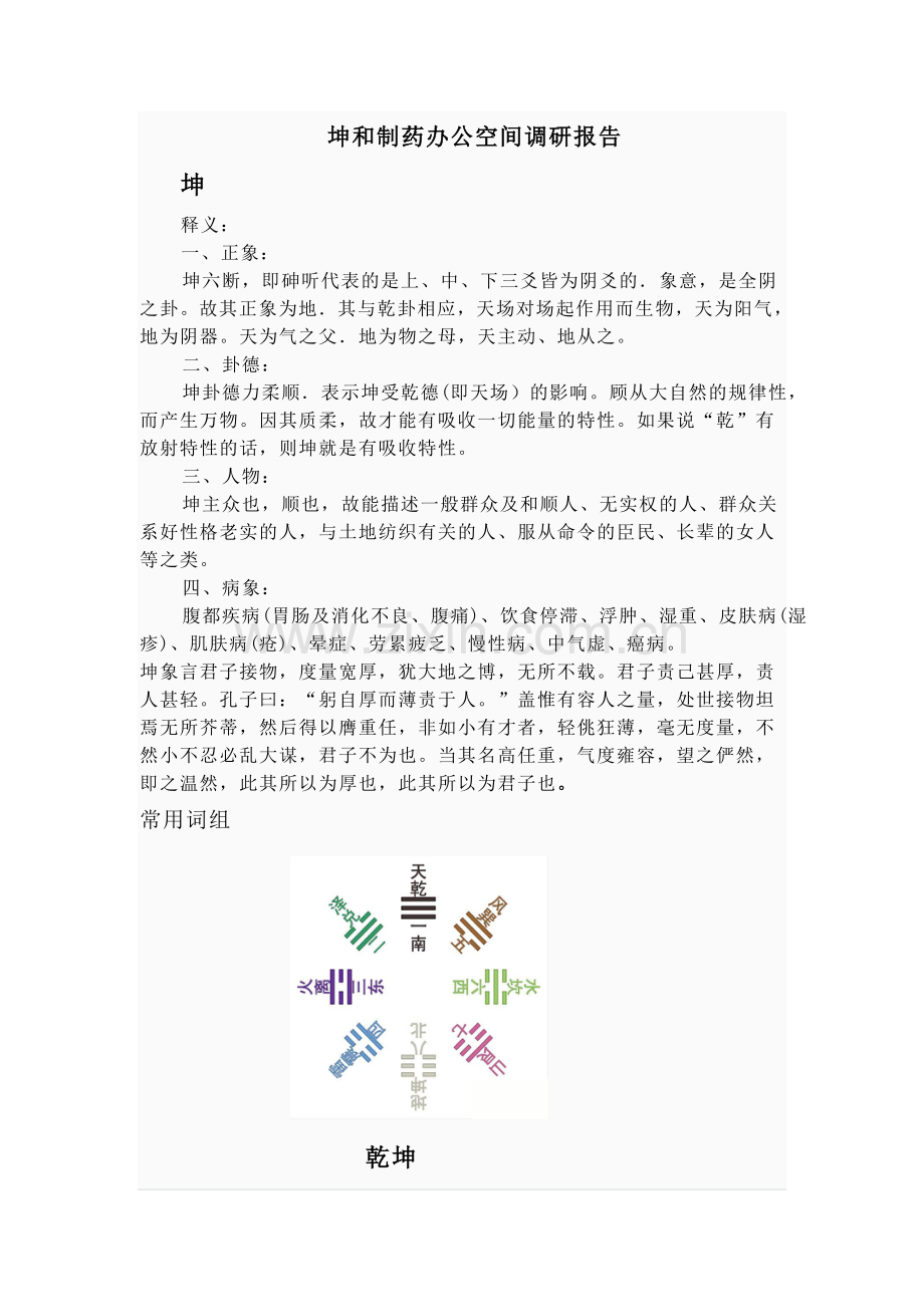 坤及制药办公空间调研报告.doc_第1页