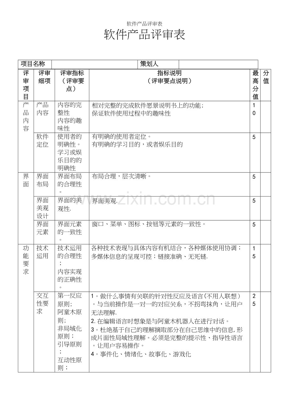 软件产品评审表.docx_第2页