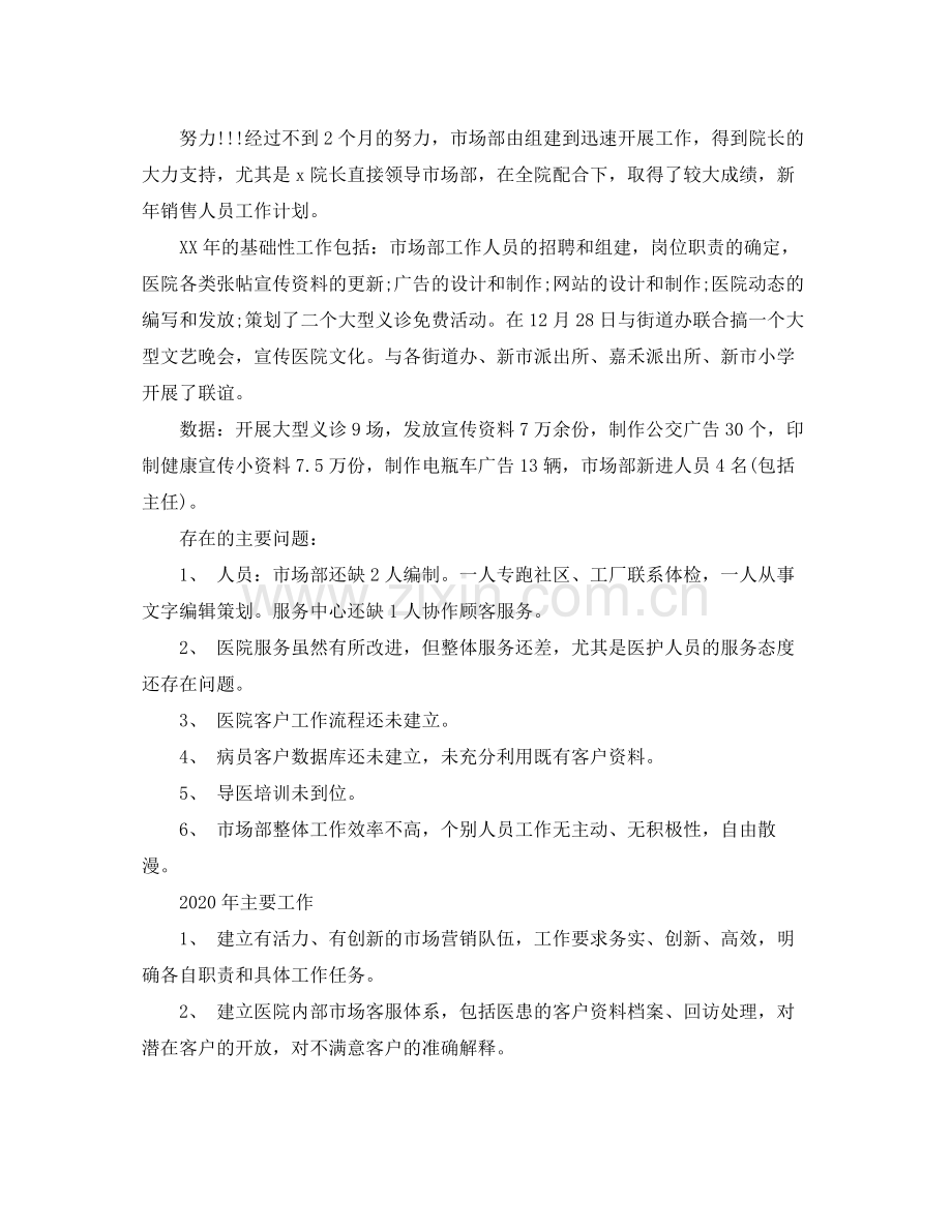 新年工作计划销售 .docx_第2页
