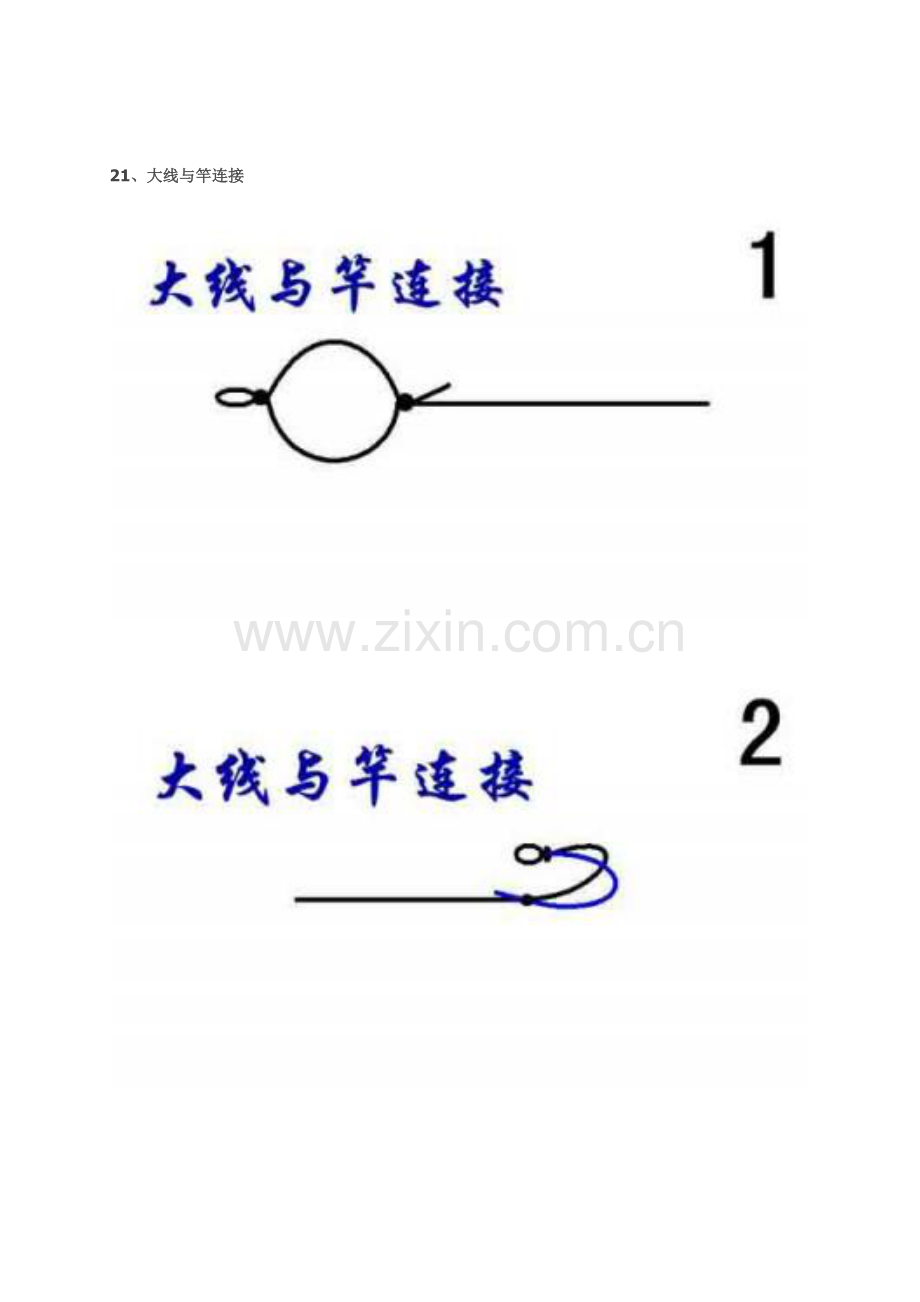 鱼线和鱼竿的绑法.doc_第1页
