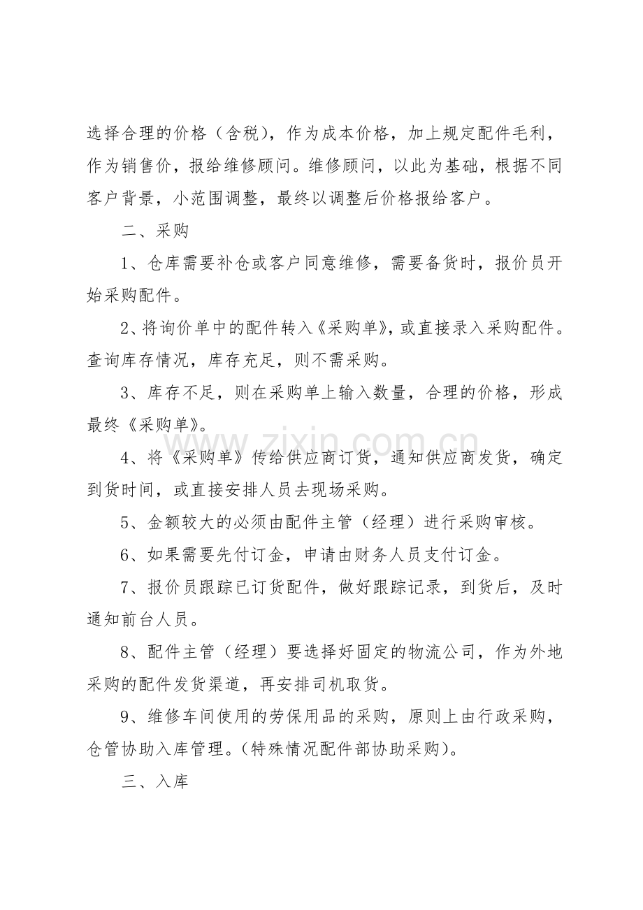 配件仓储管理规章制度细则.docx_第2页