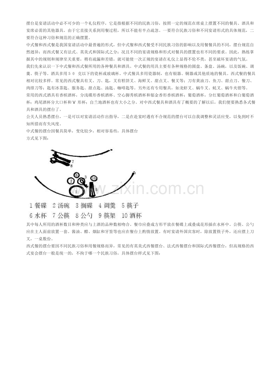 餐具的摆放礼仪.doc_第1页