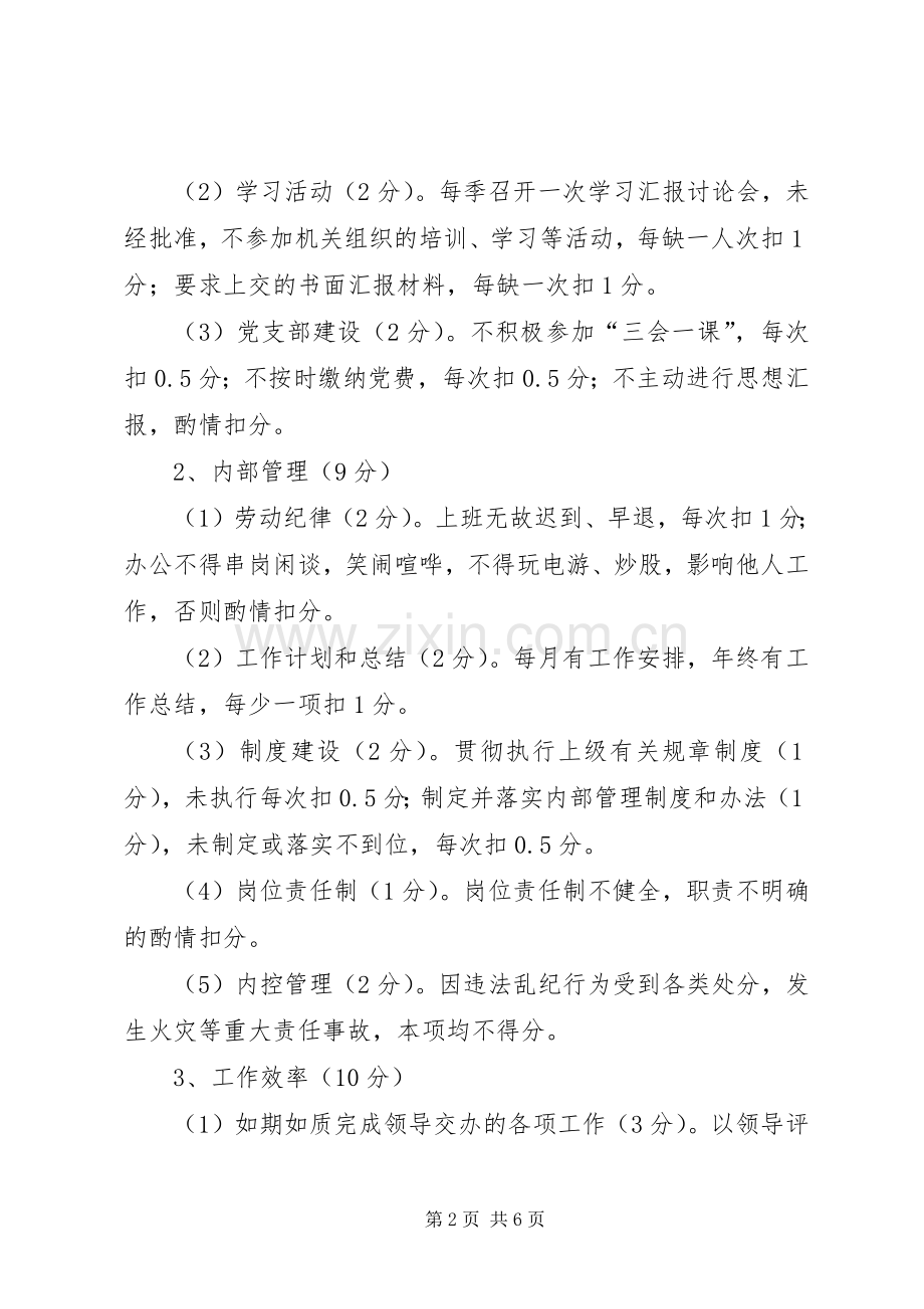 信用联社稽核员考核规章制度.docx_第2页