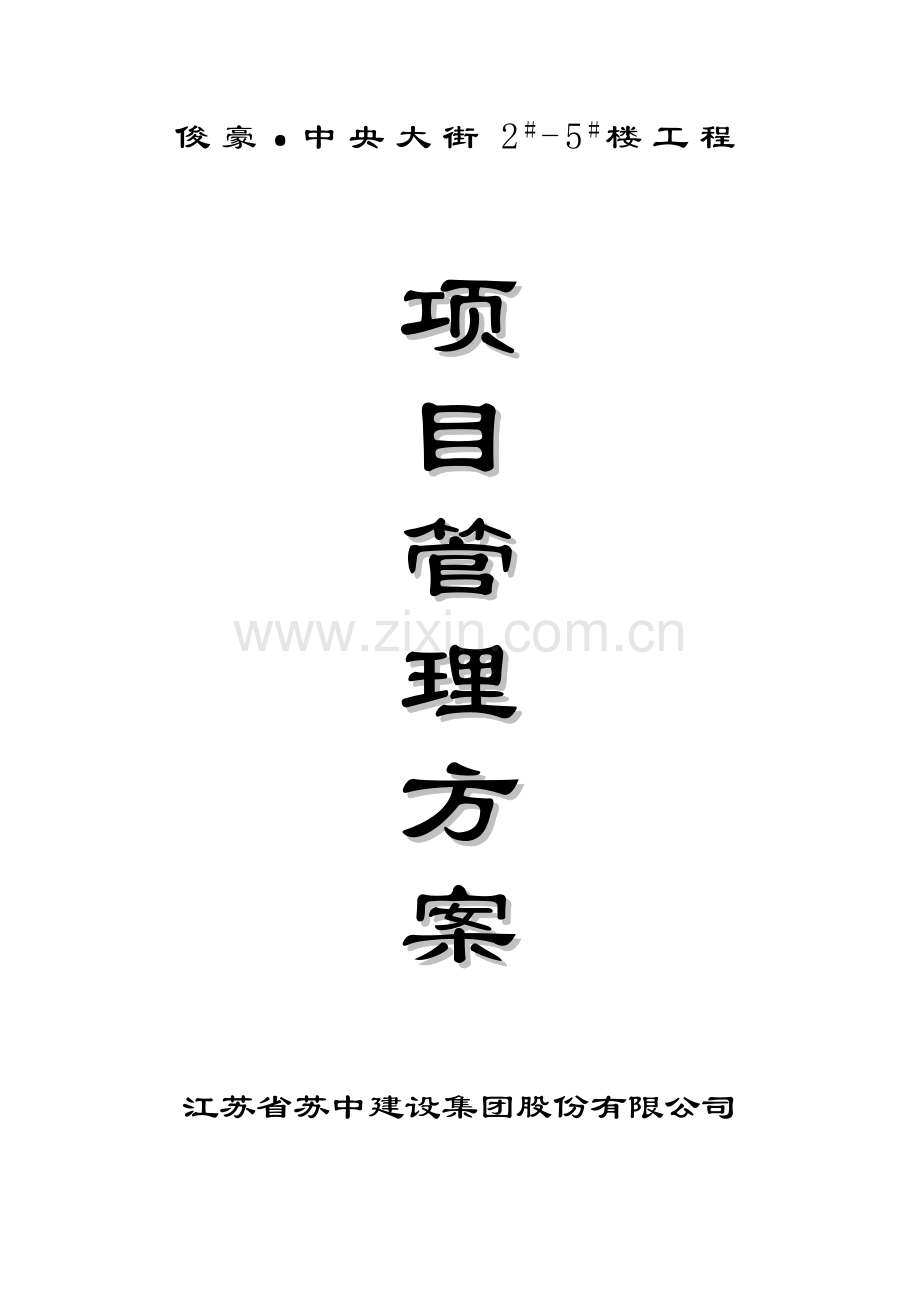 项目施工管理方案.doc_第1页