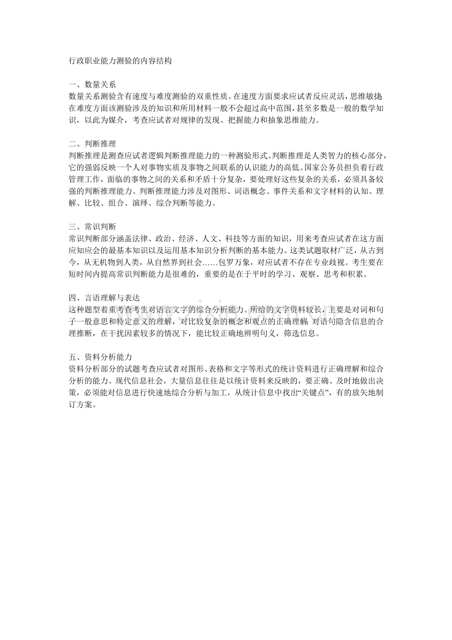 行政职业能力测验.doc_第1页
