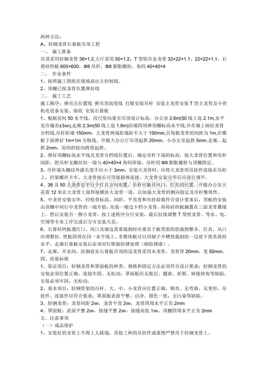 石膏板吊顶工艺.doc_第1页