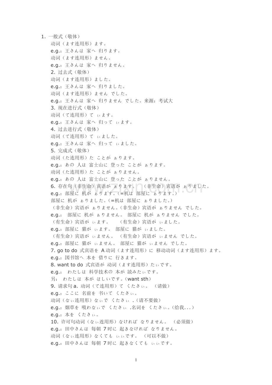日语语法超有用.doc_第1页