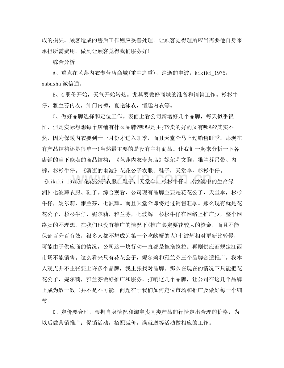 网络营销工作计划报告怎么写 .docx_第2页