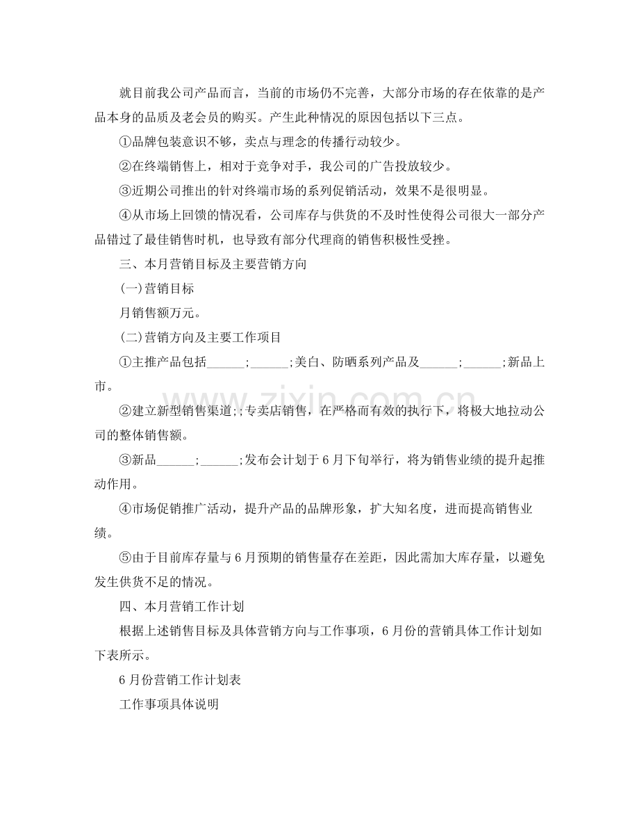 一个月的销售计划范文 .docx_第2页