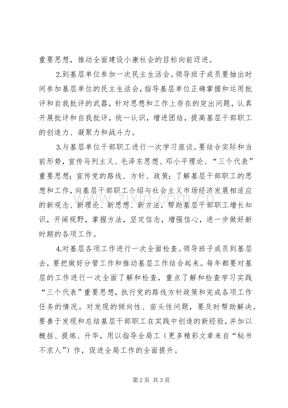 局领导班子成员下基层规章制度 .docx_第2页