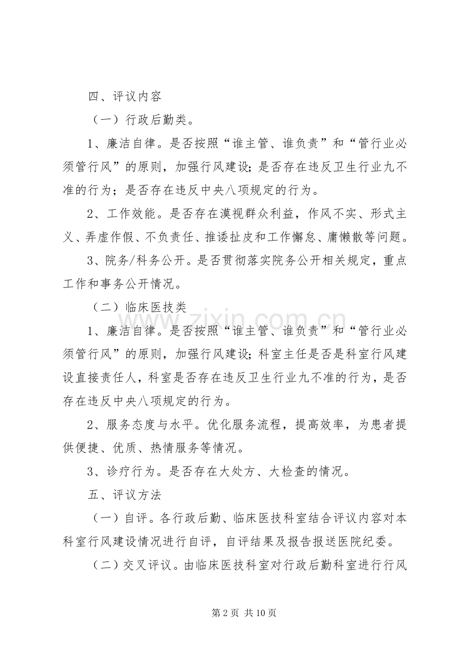 院内行风评议工作规章制度.docx_第2页