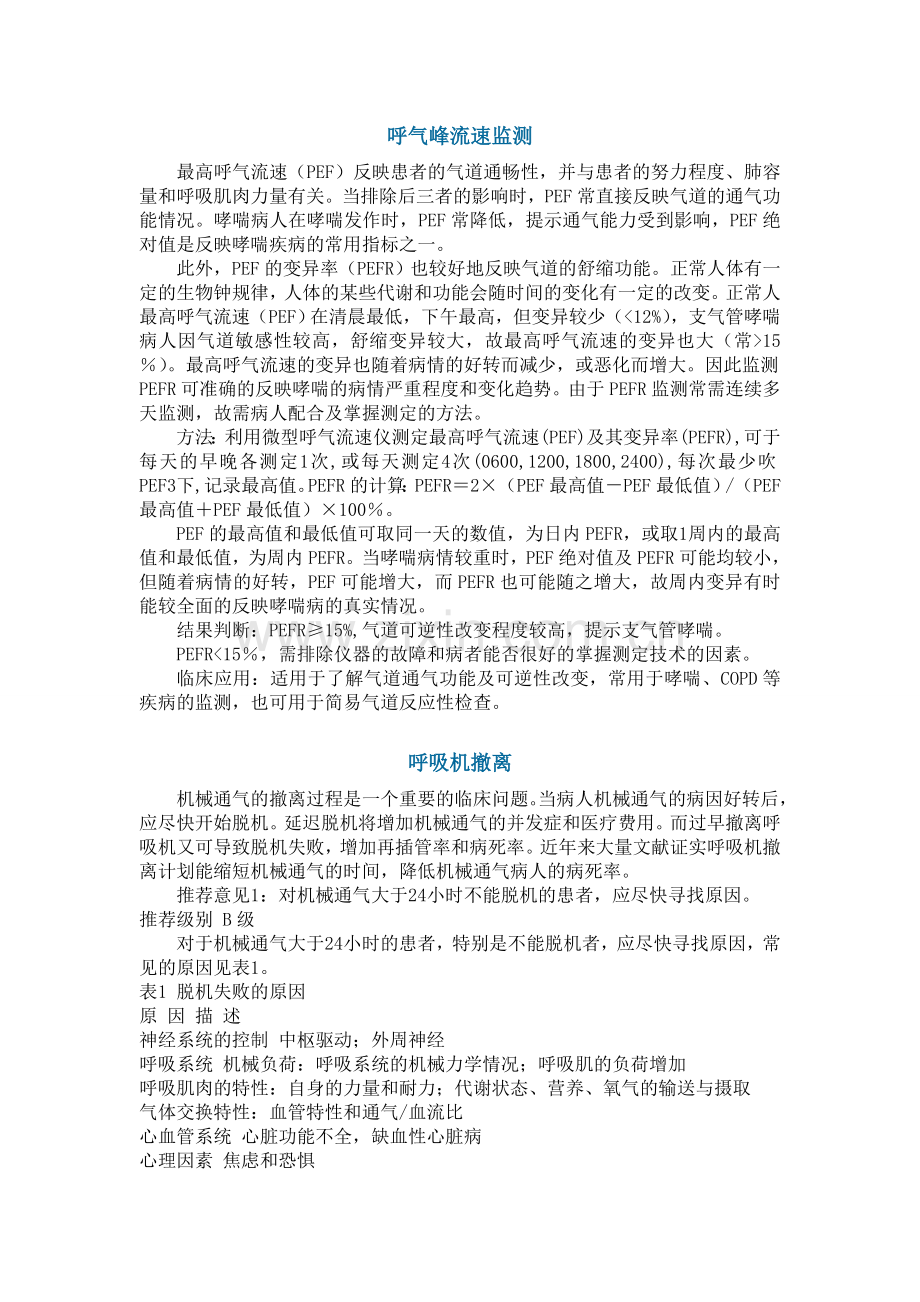 呼吸治疗小结.doc_第1页