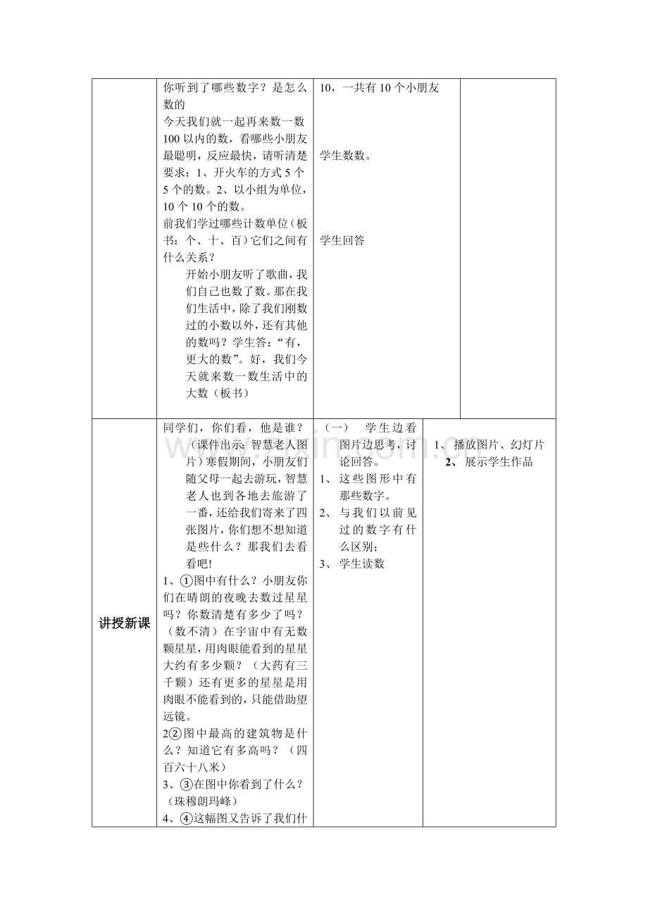 北师大版小学数学二年级《生活中的大数》.doc_第2页