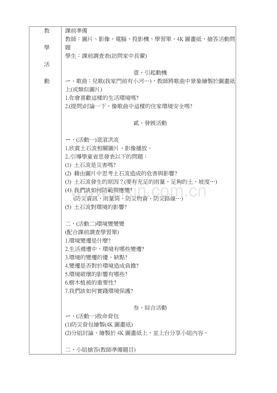 南投县98学年度环境教育融入各领域教案设计甄选.doc_第2页