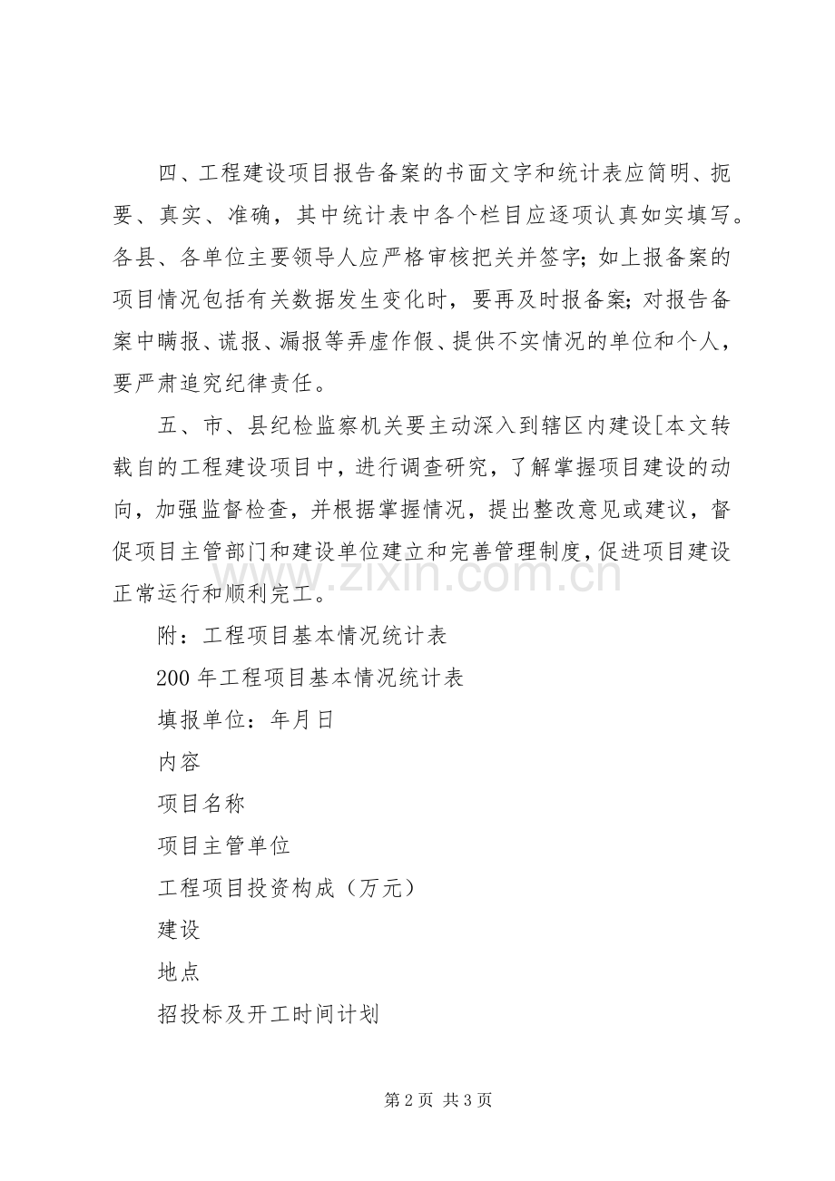 关于建立工程建设项目备案规章制度的规定 .docx_第2页
