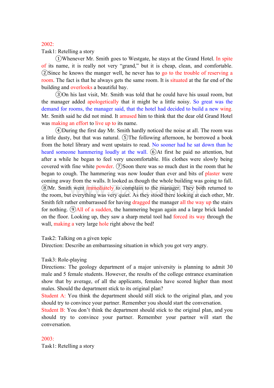 历年英语专业四级考试口试试题-01-08.doc_第2页