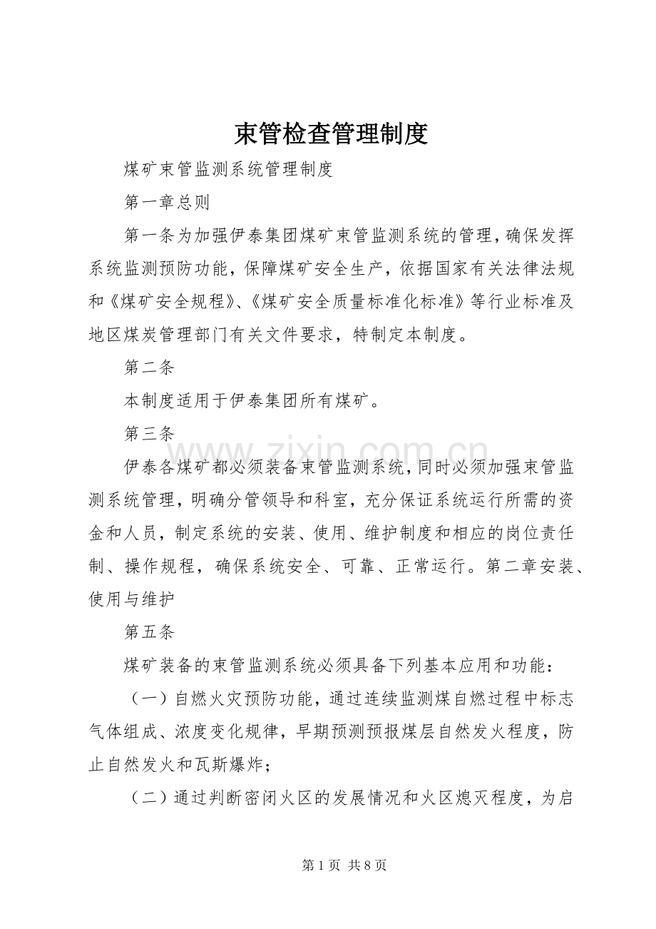 束管检查管理规章制度.docx_第1页