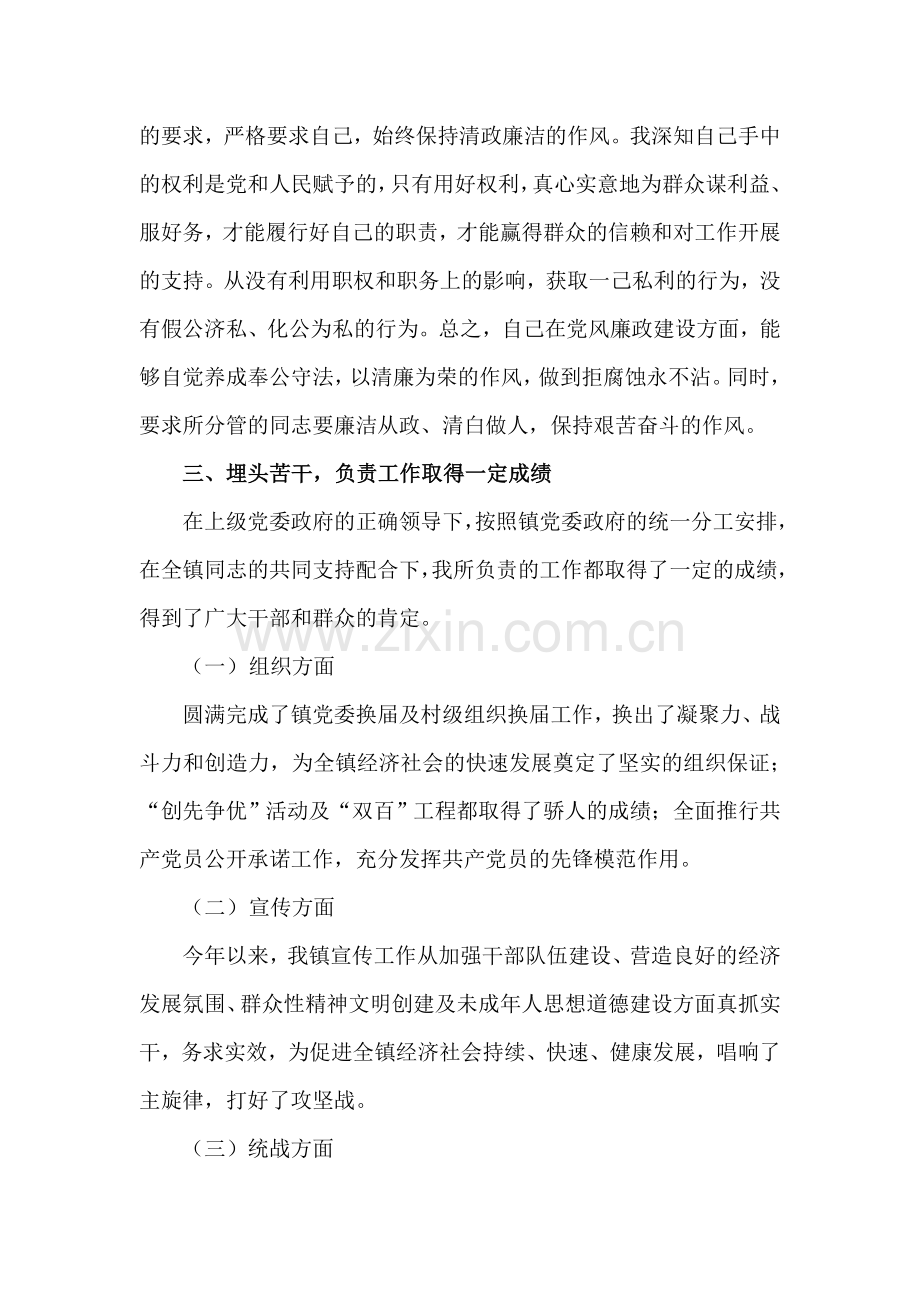 乡镇党委委员工作总结.doc_第2页