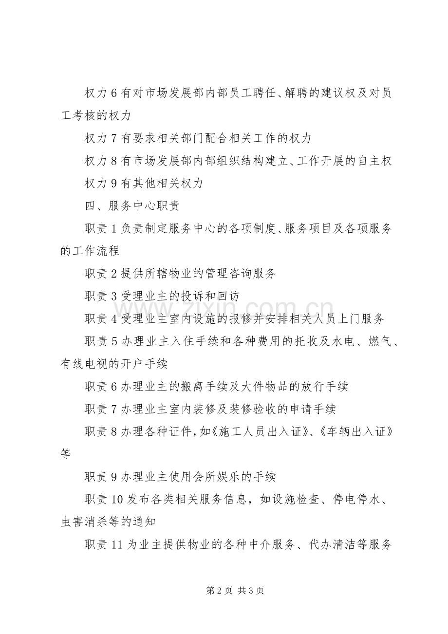 公司各部门职责要求和权力.docx_第2页