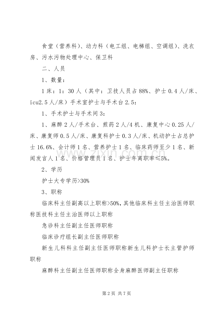 二甲综合职责要求评审细则主要硬件评价要点.docx_第2页