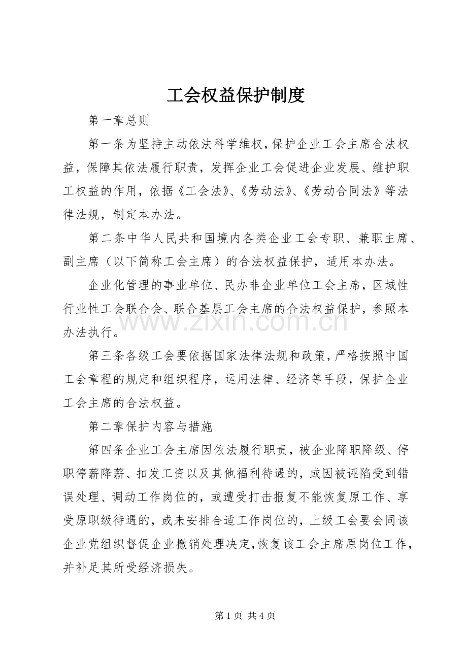 工会权益保护规章制度.docx_第1页