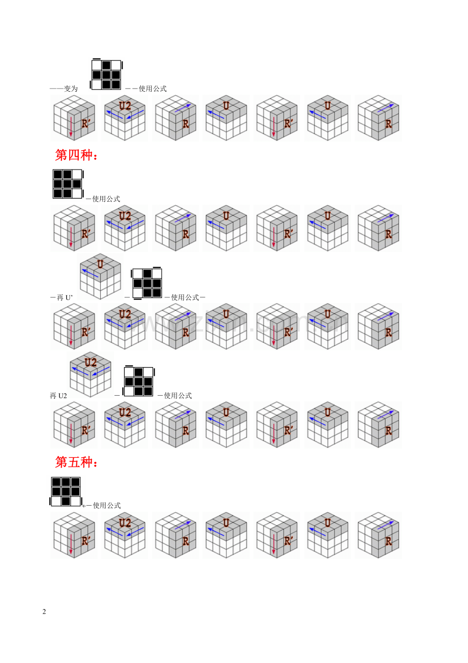 新手魔方公式顶面.doc_第2页