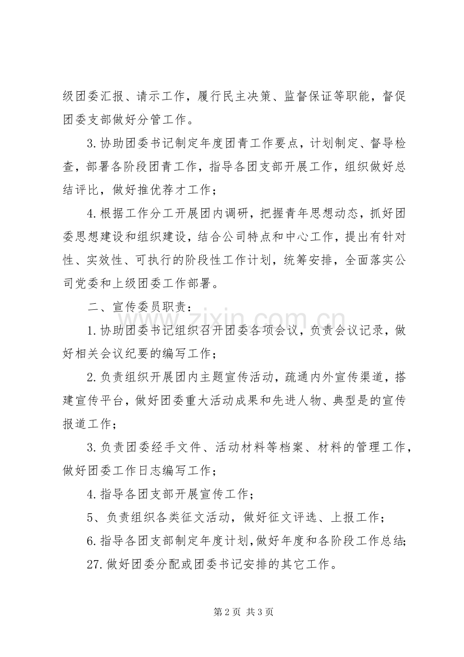 团委委员分工及职责要求.docx_第2页