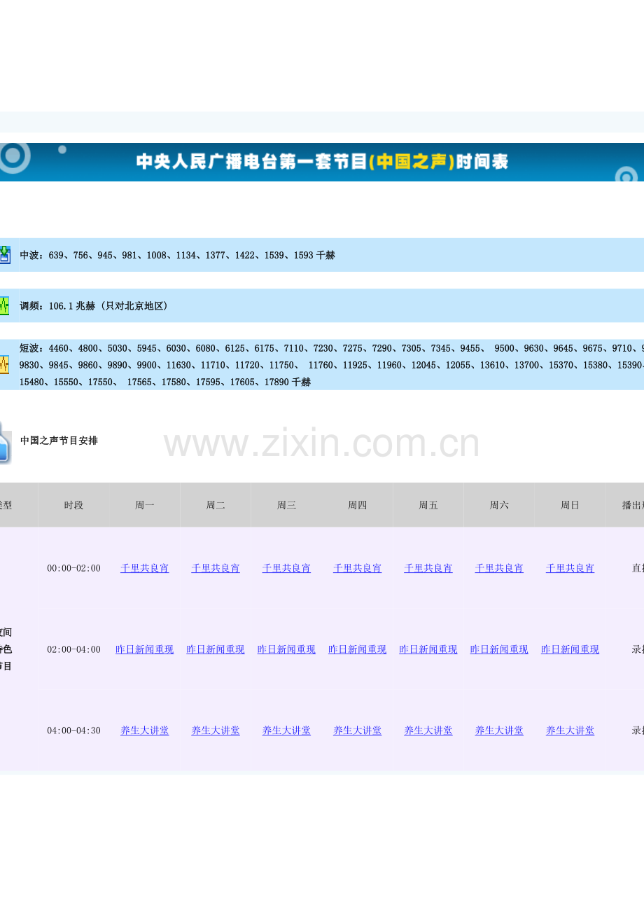中央人民广播电台节目单.doc_第1页