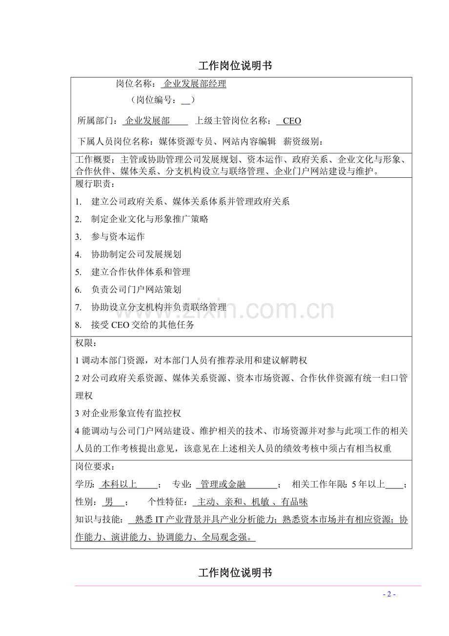 德勤-海螺企发部工作描述-总揽.doc_第2页