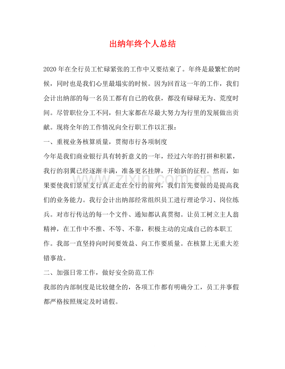 出纳年终个人总结.docx_第1页