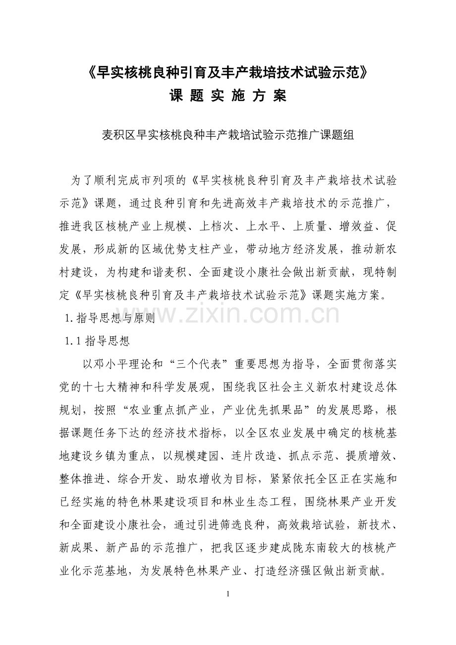 核桃实施方案.doc_第1页