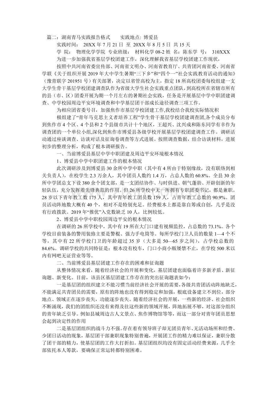 湖南青马实践报告格式.doc_第2页