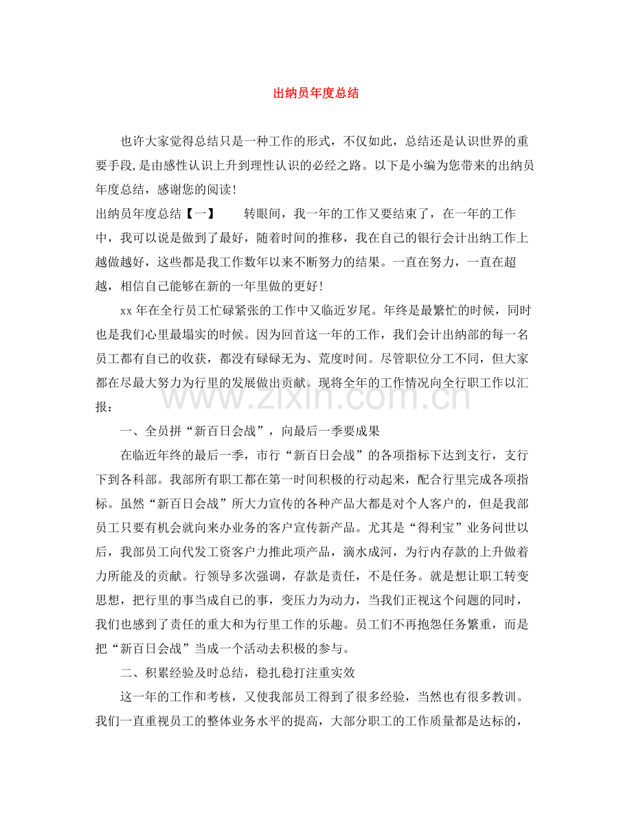 出纳员年度总结.docx_第1页