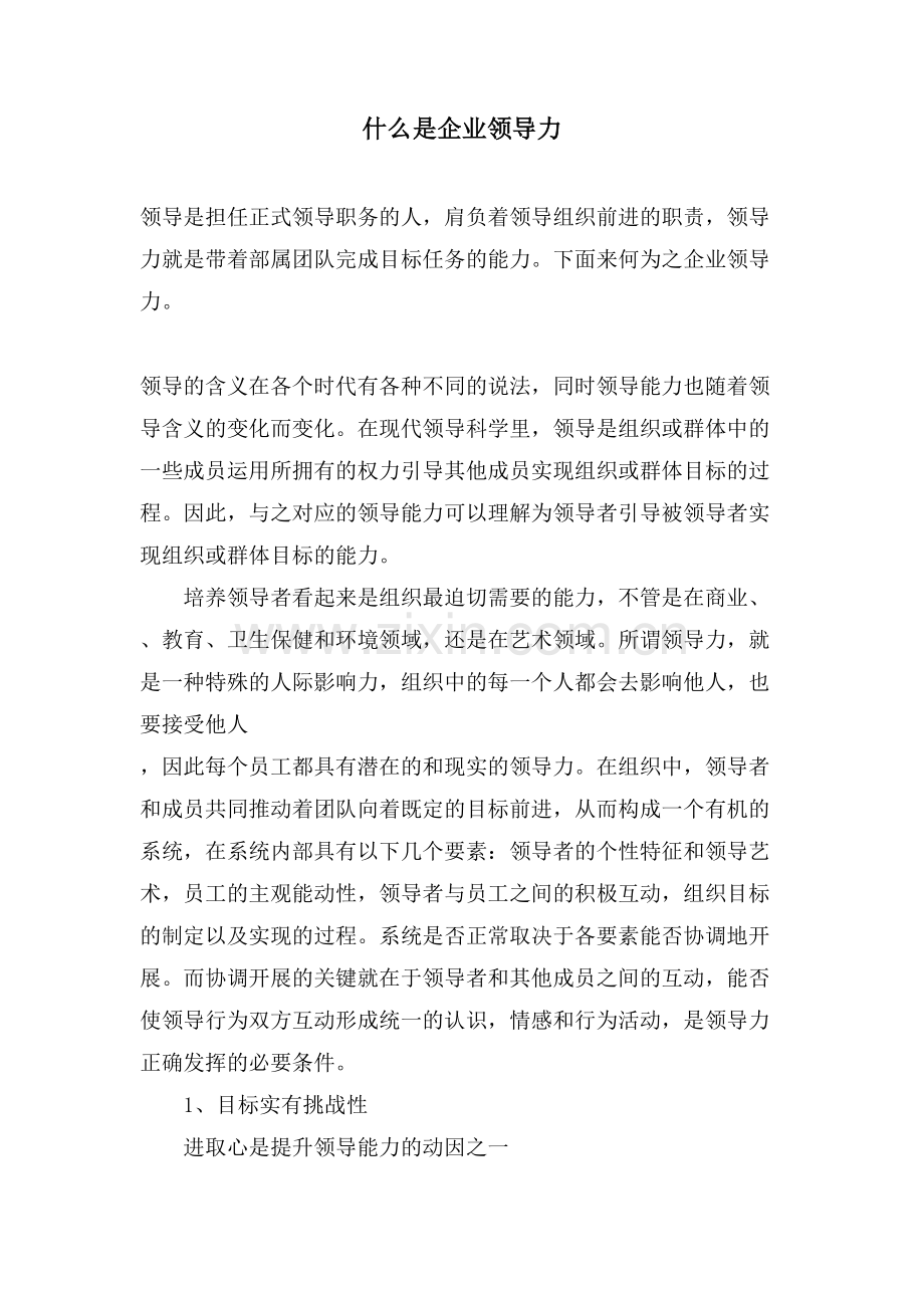 什么是企业领导力.doc_第1页