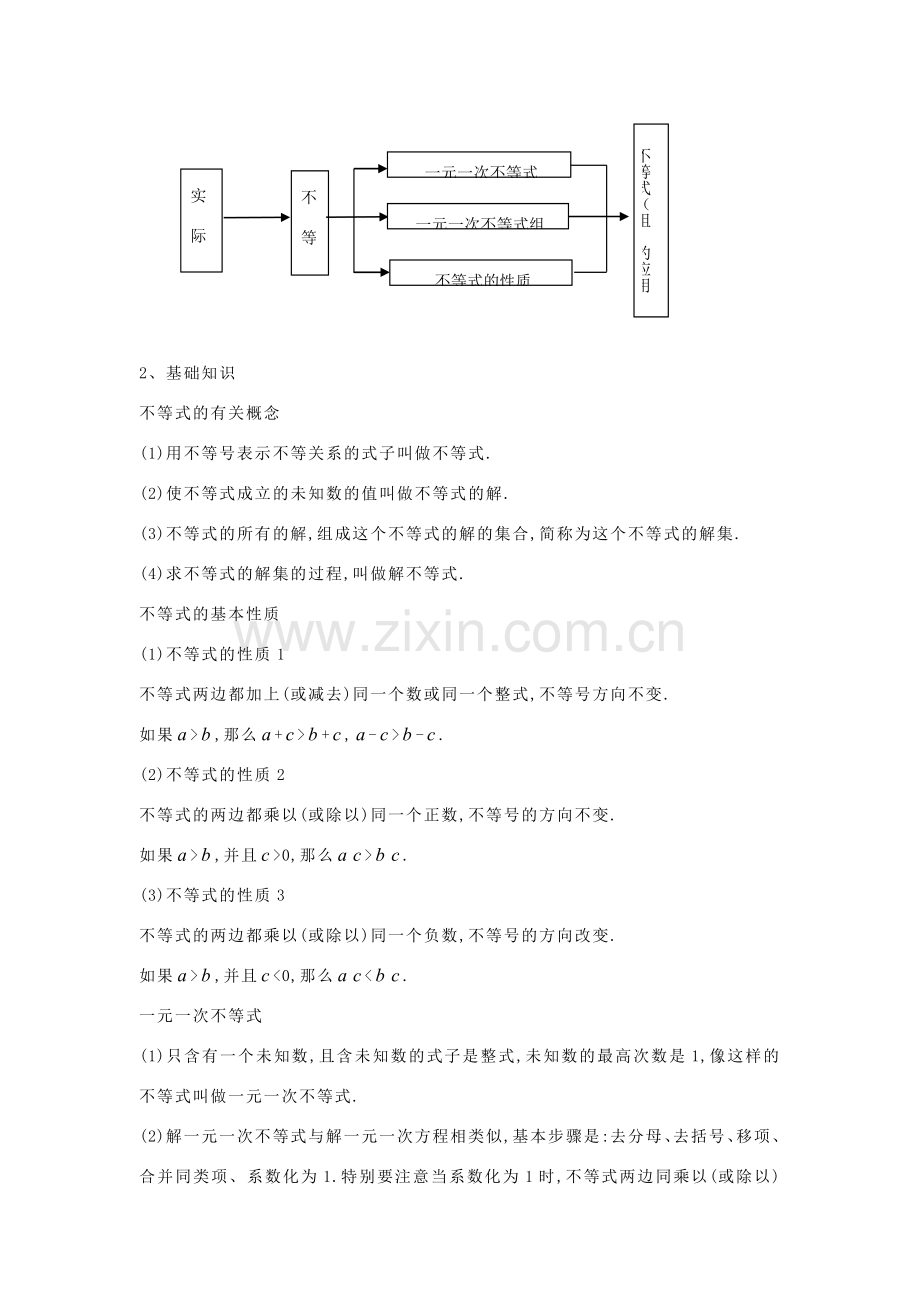 中考数学第一轮总复习 四－不等式（组）及其应用教案 人教新课标版.doc_第2页