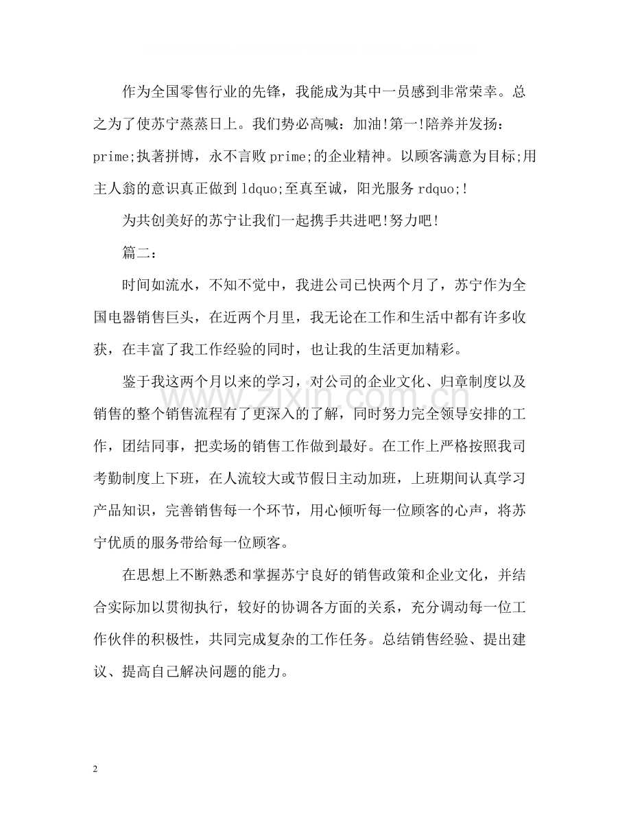 家电销售工作总结.docx_第2页