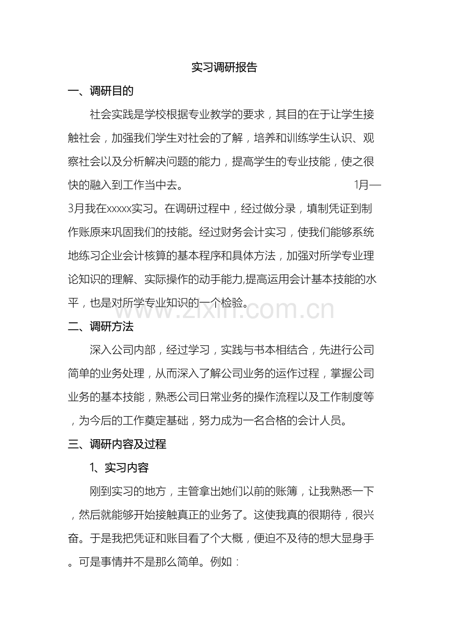 会计实习调研报告模板.doc_第2页
