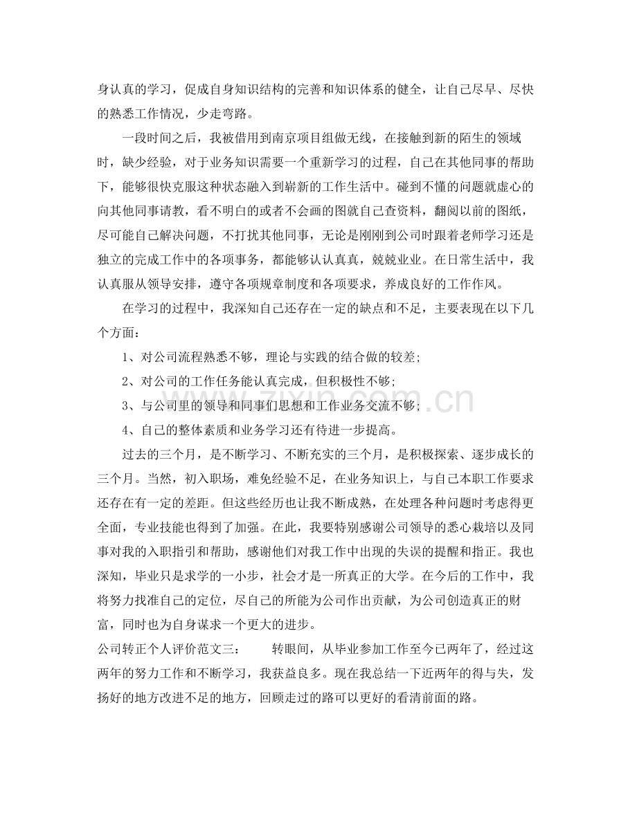 公司转正个人评价.docx_第2页