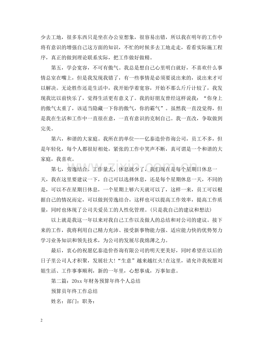 财务预算年终个人总结有哪些.docx_第2页